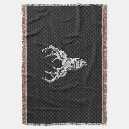 Couverture Graphique de cerfs d'argent sur l'impression en fi (devant Vertical)