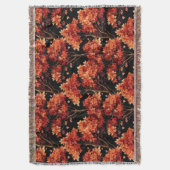 Couverture Graphique Motif sans couture Red Fall Maple Tree (devant Vertical)