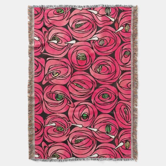 Couverture Graphique rose Art Nouveau Rennie Macintosh (devant Vertical)