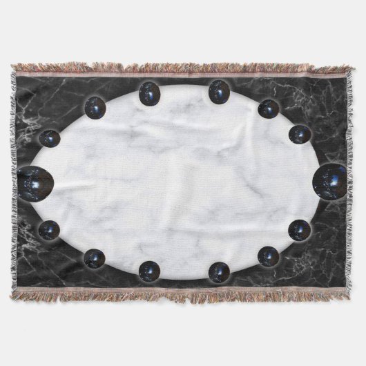 Couverture Graphiques de sphère en marbre blanc et noir (Devant)