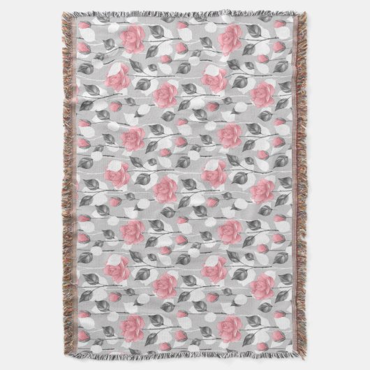 Couverture Gray and pink. Floral (devant Vertical)