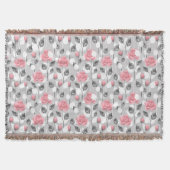 Couverture Gray and pink. Floral (Devant)