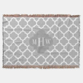 Couverture Gray White Moroccan #5 Gray 3 Monogram initial (Devant)