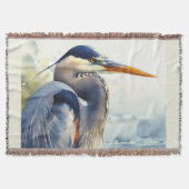 Couverture Great Blue Heron Faune Mer Terres Humides Oiseaux (Devant)