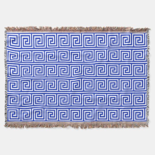 Couverture Grec Meander Carré Motif (Devant)