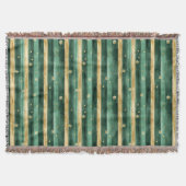 Couverture Green Gold Shamrock St. Patrick's Day Stripes (Devant)