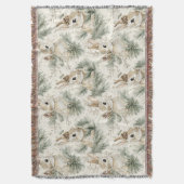 Couverture Green Pine Cones Bunny Rabbits   (devant Vertical)