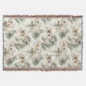 Couverture Green Pine Cones Bunny Rabbits   (Devant)