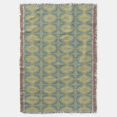Couverture Greenish Retro Vintage Pattern (devant Vertical)
