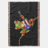 Couverture Grenouille d'arbre jouant le noir de guitare de (devant Vertical)