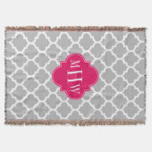 Couverture Grey Whats Marocain #5 Framboise 3 Monogramme init (Devant)