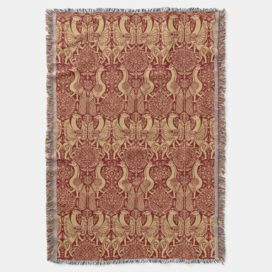 Couverture Griffin Médiéval vintage Et Motif Peacock (devant Vertical)