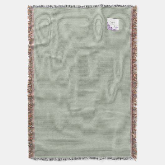 Couverture Grille de la surface du chalet Purple Script Flora (devant Vertical)