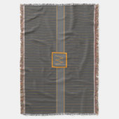 Couverture Gris avec poupée à rayures orange (devant Vertical)