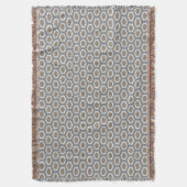 Couverture Gris de brun de motif d'hexagone de tortue (devant Vertical)