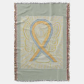Couverture Gris et Gold Sensibilisation Ruban Angel lancer co (devant Vertical)