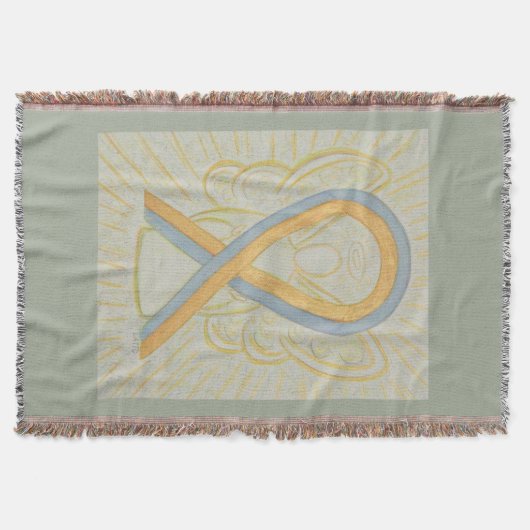 Couverture Gris et Gold Sensibilisation Ruban Angel lancer co (Devant)