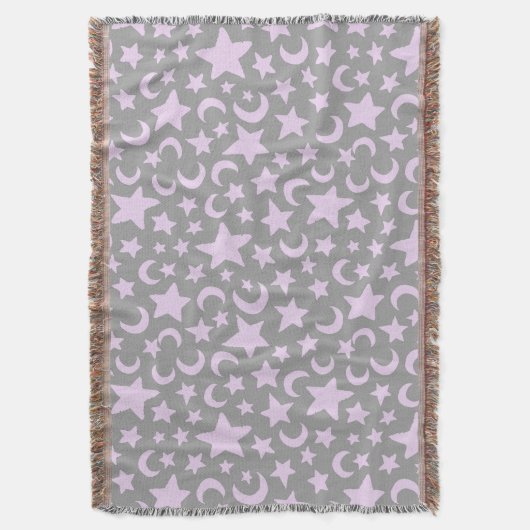 Couverture Gris et pastel Violet Etoiles et lunes (devant Vertical)