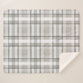 Couverture grise, blanche, et noire de Sherpa de (Devant (Horizontal))