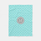 Couverture grise de monogramme de motif de (Devant)