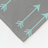 Couverture grise d'ouatine de motif de flèche (Coin)