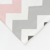 Couverture grise rose de monogramme de motif de (Coin)