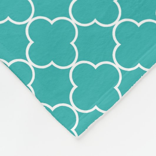 Couverture grise turquoise de monogramme de motif (Coin)