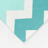 Couverture grise turquoise de motif de Chevron (Coin)