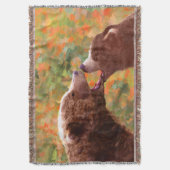 Couverture Grizzly Bear Mom and Cub Painting - Wildlife Art (devant Vertical)