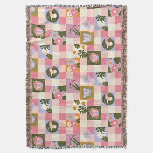 Couverture Groovy Flower Jungle Print (devant Vertical)