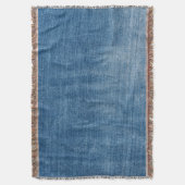 Couverture Gros plan bleu jean texture (devant Vertical)