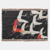Couverture Grues volantes : Japonais Bird Kimono Art (Devant)