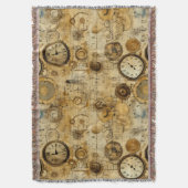 Couverture Grunge Rustic Steampunk Horloge (5) (devant Vertical)
