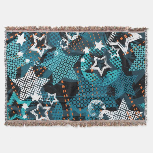 Couverture Grunge star motif, design pour enfants ludique. (Devant)