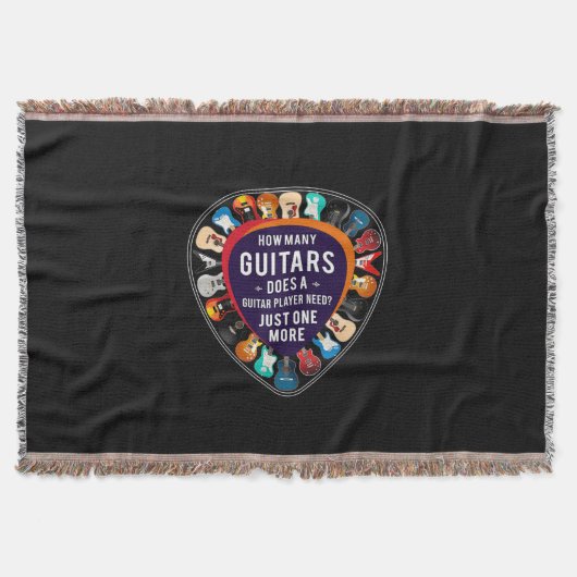Couverture Guitariste Combien de guitares Anniversaire (Devant)