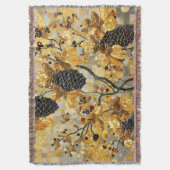 Couverture gustav klimt Rustic Pinecone Holiday Winter Bathro (devant Vertical)
