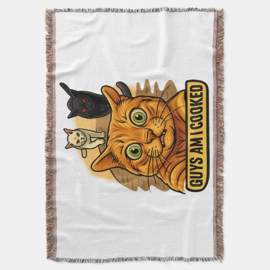 Couverture Guys Am I Cooked? Funny Cat Meme Panic Reaction (devant Vertical)