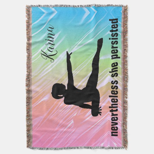 Couverture Gymnastique Arc-en-ciel "Elle Persistait Néanmoins (devant Vertical)