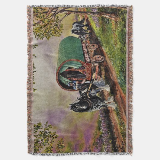 Couverture Gypsy Vanner cheval Irish Caravan wagon (devant Vertical)