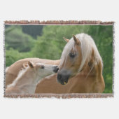 Couverture Haflinger Horses Foal Mare Cuddin, Doux (Devant)