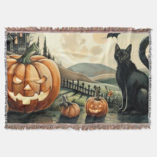 Couverture Halloween/Automne/Automne/citrouille/chat (Devant)