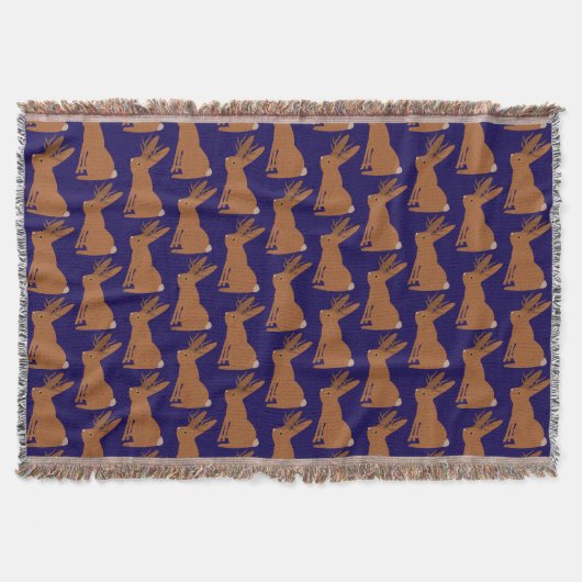 Couverture Halloween Jackalope Trick ou Treat Patterned (Devant)