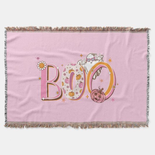 Couverture Halloween Preppy rose Spootacular Boo (Devant)