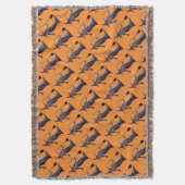 Couverture Halloween Witch Black Orange Motif Éffrayant (devant Vertical)