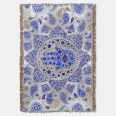 Couverture Hamsa Main - Main de Fatima sur Mère de Perle (devant Vertical)