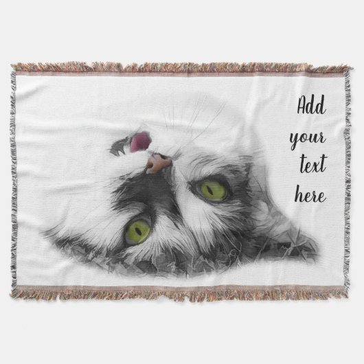 Couverture Happy cat personnalisable (Devant)