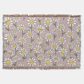 Couverture Happy Daisy Smiles Pink Floral Pattern (Devant)