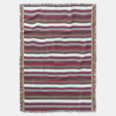 Couverture Harmonie d'automne - Bourgogne, vert et gris (devant Vertical)