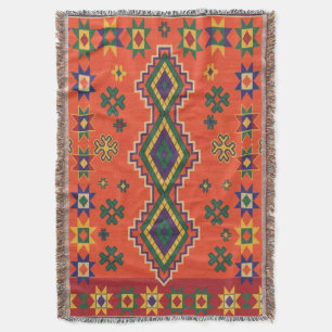 Couverture Harmonie marocaine en orange