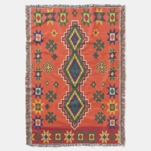 Couverture Harmonie marocaine en orange (devant Vertical)